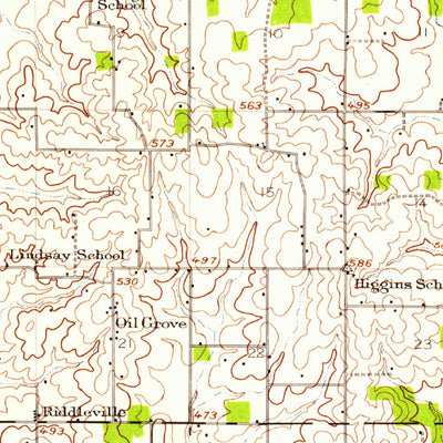 United States Geological Survey Birds, IL-IN (1942, 62500-Scale) digital map