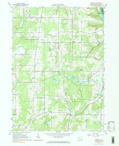 United States Geological Survey Birdsall, NY (1964, 24000-Scale) digital map
