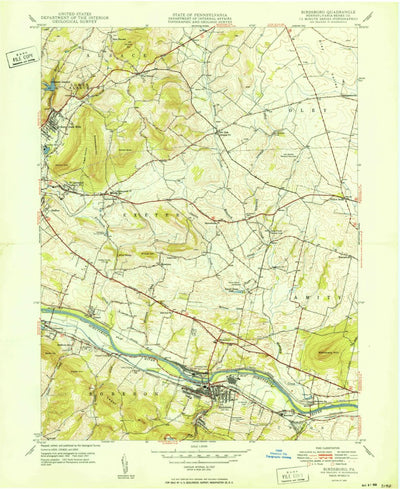 United States Geological Survey Birdsboro, PA (1950, 24000-Scale) digital map