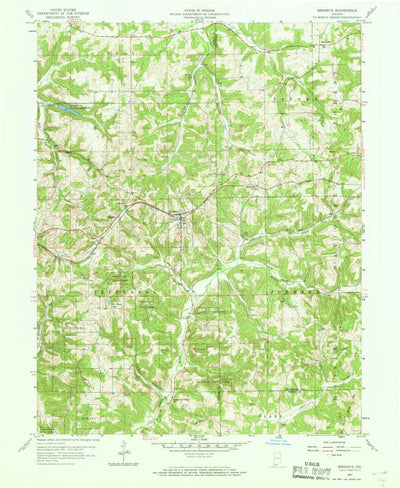 United States Geological Survey Birdseye, IN (1957, 24000-Scale) digital map