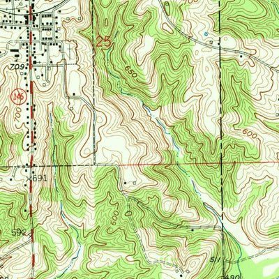 United States Geological Survey Birdseye, IN (1957, 24000-Scale) digital map
