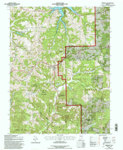 United States Geological Survey Birdseye, IN (1993, 24000-Scale) digital map