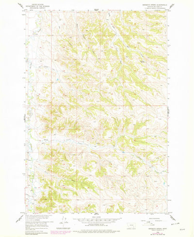 United States Geological Survey Birdseye Spring, MT (1958, 24000-Scale) digital map