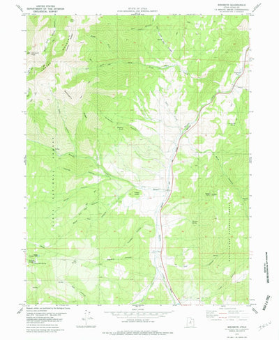 United States Geological Survey Birdseye, UT (1979, 24000-Scale) digital map
