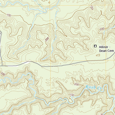 United States Geological Survey Birdwell Lake, TX (2022, 24000-Scale) digital map