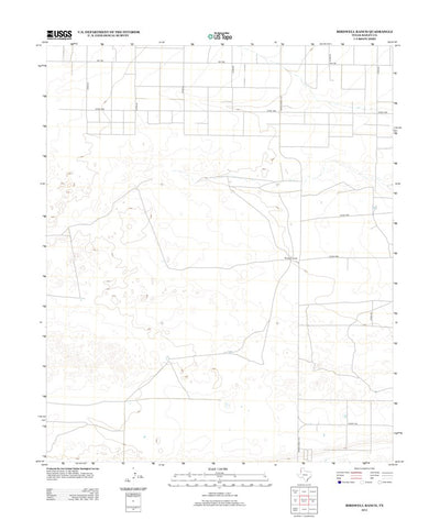 United States Geological Survey Birdwell Ranch, TX (2012, 24000-Scale) digital map