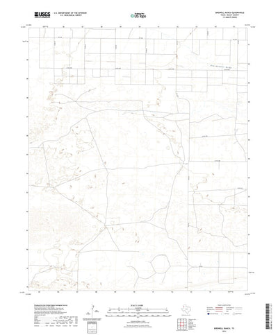 United States Geological Survey Birdwell Ranch, TX (2022, 24000-Scale) digital map