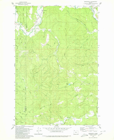 United States Geological Survey Birkenfeld, OR (1979, 24000-Scale) digital map