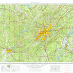 United States Geological Survey Birmingham, AL (1953, 250000-Scale) digital map