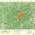 United States Geological Survey Birmingham, AL (1957, 250000-Scale) digital map
