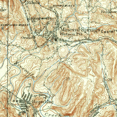 United States Geological Survey Birmingham Coal District, AL (1904, 62500-Scale) digital map