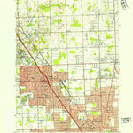 United States Geological Survey Birmingham, MI (1952, 24000-Scale) digital map