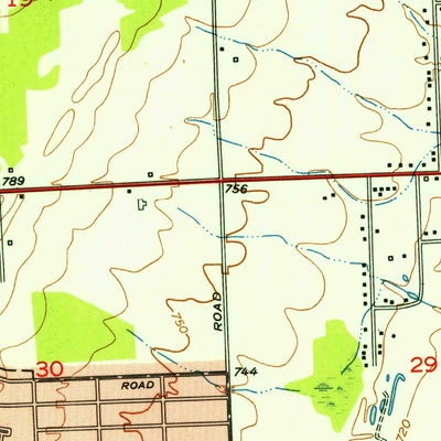 United States Geological Survey Birmingham, MI (1952, 24000-Scale) digital map