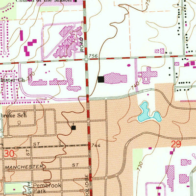United States Geological Survey Birmingham, MI (1981, 24000-Scale) digital map