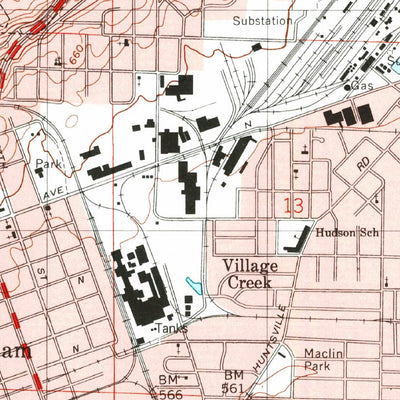 United States Geological Survey Birmingham North, AL (1997, 24000-Scale) digital map