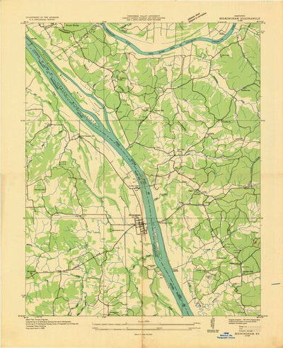 United States Geological Survey Birmingham Point, KY (1936, 24000-Scale) digital map