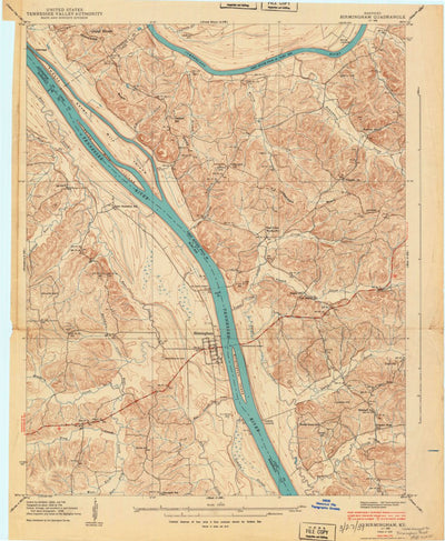 United States Geological Survey Birmingham Point, KY (1938, 24000-Scale) digital map