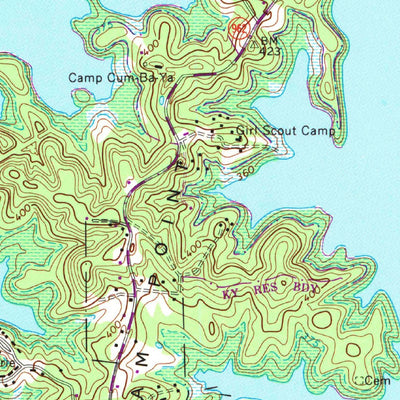 United States Geological Survey Birmingham Point, KY (1967, 24000-Scale) digital map