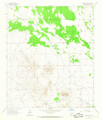 United States Geological Survey Bisbee Hills, NM (1965, 24000-Scale) digital map