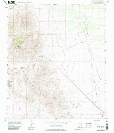 United States Geological Survey Bisbee NE, AZ (1958, 24000-Scale) digital map