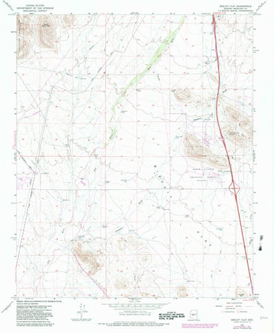 United States Geological Survey Biscuit Flat, AZ (1965, 24000-Scale) digital map
