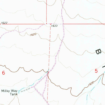 United States Geological Survey Biscuit Flat, AZ (1965, 24000-Scale) digital map