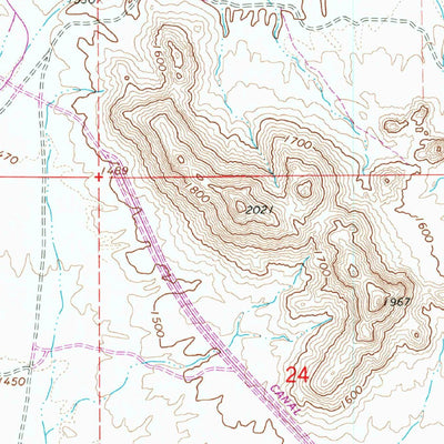 United States Geological Survey Biscuit Flat, AZ (1965, 24000-Scale) digital map