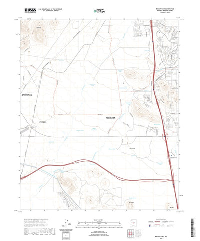 United States Geological Survey Biscuit Flat, AZ (2021, 24000-Scale) digital map