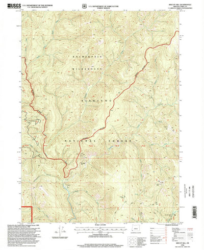 United States Geological Survey Biscuit Hill, OR (1996, 24000-Scale) digital map