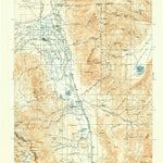 United States Geological Survey Bishop, CA (1913, 125000-Scale) digital map