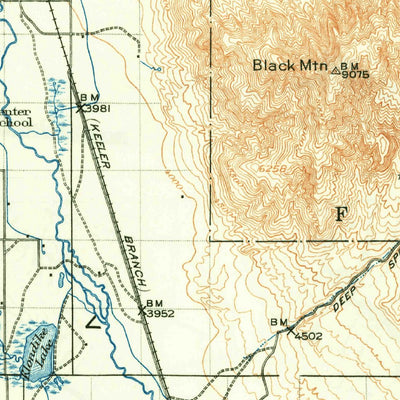 United States Geological Survey Bishop, CA (1913, 125000-Scale) digital map