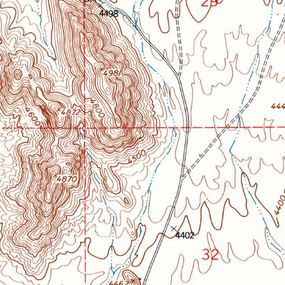United States Geological Survey Bishop Cap, NM (1955, 24000-Scale) digital map