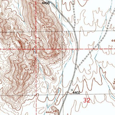 United States Geological Survey Bishop Cap, NM (1996, 24000-Scale) digital map