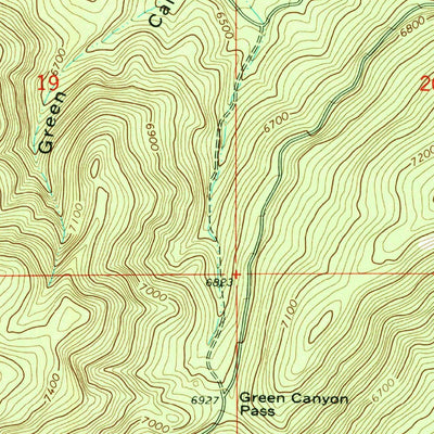 United States Geological Survey Bishop Mountain, ID (1965, 24000-Scale) digital map