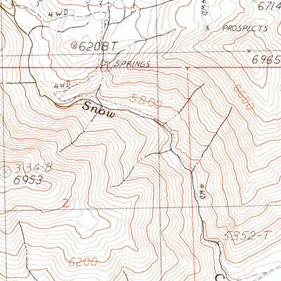 United States Geological Survey Bishop Peak, NV (1990, 24000-Scale) digital map