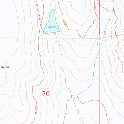 United States Geological Survey Bishop Ranch, CO (1955, 24000-Scale) digital map