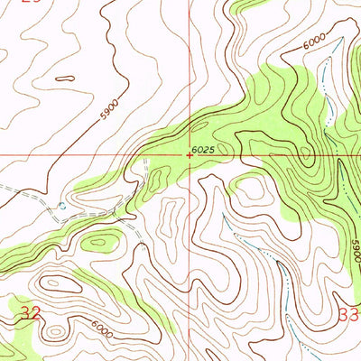 United States Geological Survey Bishop Ranch, NM (1972, 24000-Scale) digital map