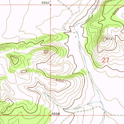 United States Geological Survey Bishop Ranch, NM (1972, 24000-Scale) digital map