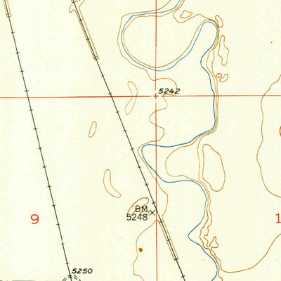 United States Geological Survey Bishop, WY (1952, 24000-Scale) digital map
