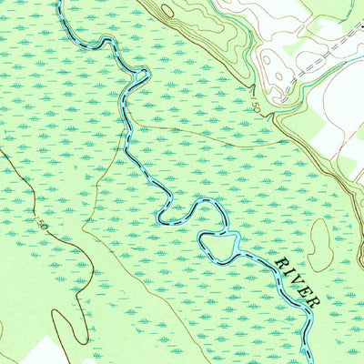 United States Geological Survey Bishopville East, SC (1969, 24000-Scale) digital map