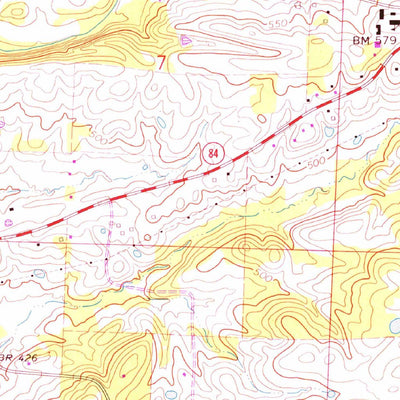 United States Geological Survey Bismarck, AR (1966, 24000-Scale) digital map