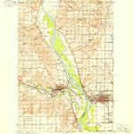 United States Geological Survey Bismarck, ND (1951, 62500-Scale) digital map