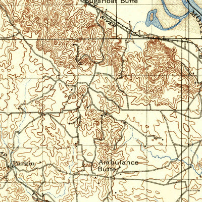 United States Geological Survey Bismark, ND (1907, 125000-Scale) digital map