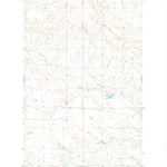 United States Geological Survey Bison Bone Reservoir, MT (1971, 24000-Scale) digital map