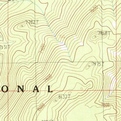 United States Geological Survey Bison Canyon, MT (1985, 24000-Scale) digital map