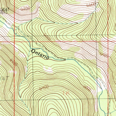 United States Geological Survey Bison Mountain, MT (1985, 24000-Scale) digital map