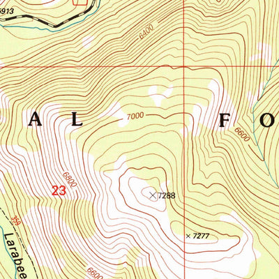 United States Geological Survey Bison Mountain, MT (2001, 24000-Scale) digital map