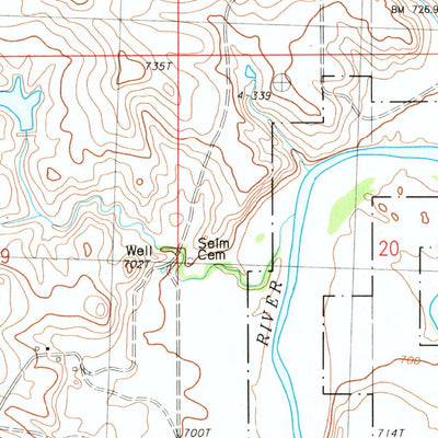 United States Geological Survey Bison NE, SD (1983, 24000-Scale) digital map
