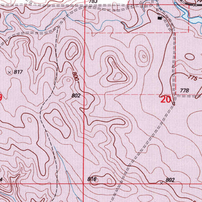 United States Geological Survey Bison NW, SD (1998, 24000-Scale) digital map