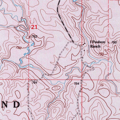 United States Geological Survey Bison NW, SD (1998, 24000-Scale) digital map